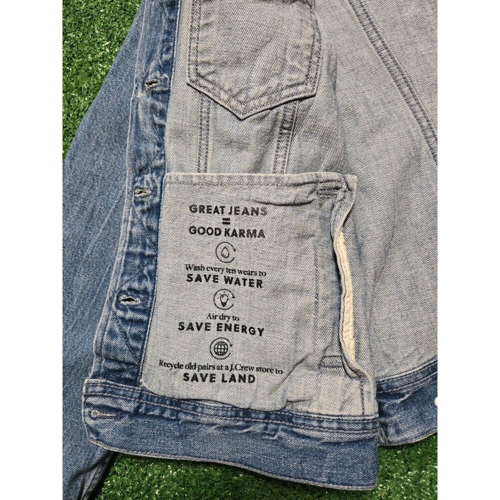 J.Crew Re-Imagined Eco-Friendly Denim Jacket – Blue – Women’s M - Picture 11 of 15